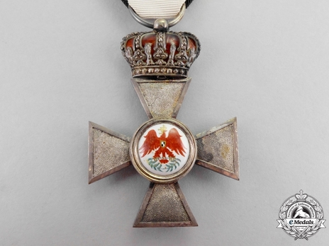Order of the Red Eagle, Civil Division, Type V, IV Class Cross (with crown & non-combatant ribbon) Obverse
