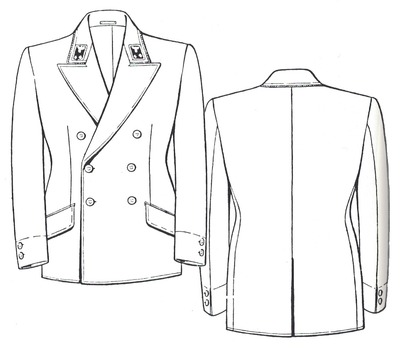 NSDAP Dress Tunic Obverse & Reverse