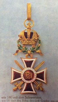 Order of Leopold, Type III, Military Division, Commander Cross (with War Decoration and gold swords)