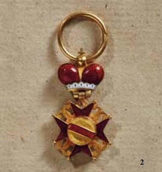 House Order of Fidelity, Grand Cross Miniature Reverse