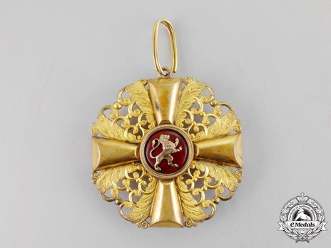 Order of the Zähringer Lion, Grand Cross (in gold) Reverse