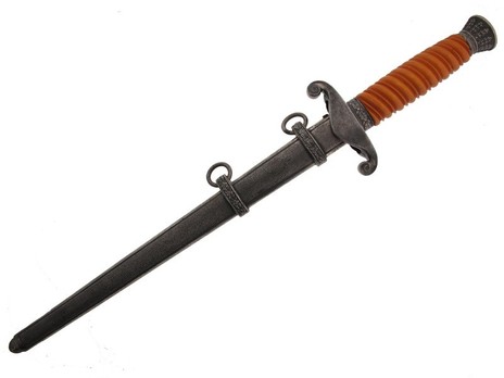 German Army WKC-made Early Version Officer’s Dagger Reverse in Scabbard