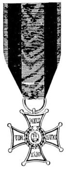 Order of Virtuti Militari, Type II, Gold Cross Obverse
