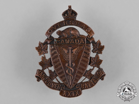 29th Infantry Battalion Officers Cap Badge Obverse