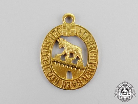 Order of Albert the Bear, Commander (in bronze gilt) Reverse