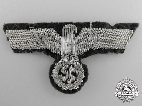 German Army Officer's Cloth Cap Eagle Insignia Obverse