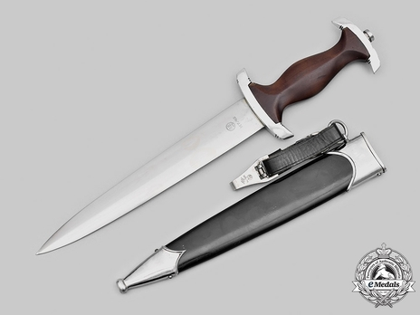 NSKK M33 Service Dagger by Weyersberg, Kirschbaum & Cie. Reverse with Scabbard