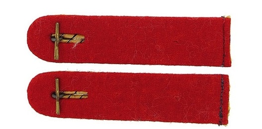 Reichsbahn 1935 Pattern Pay Groups 7a&8 Shoulder Boards Reverse