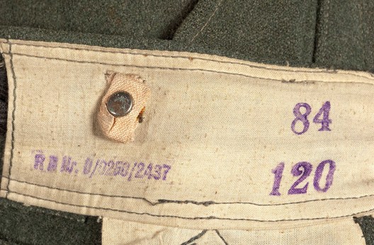 German Army Panzer Trousers (Grey version) Maker Mark