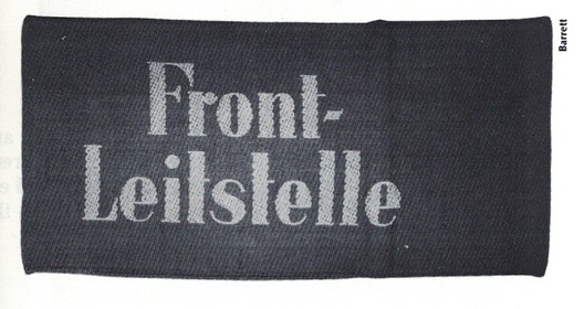 German Army Front Direction Point Armband Obverse