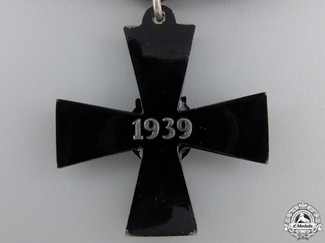 Order of the Cross of Liberty, Military Division, Cross of Mourning (1939) Reverse