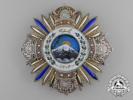 Order of Pahlavi, I Class Grand Collar Breast Star Obverse