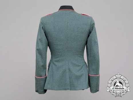 German Army Armoured Officer's Piped Field Tunic Reverse