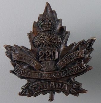 229th Infantry Battalion Other Ranks Collar Badge Obverse