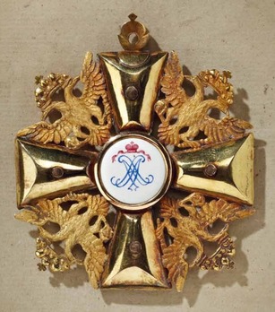 Order of Saint Alexander Nevsky, Type I, Cross (c. 1804) Reverse