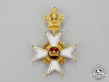 Order of Berthold I, Commander (in gold) Reverse