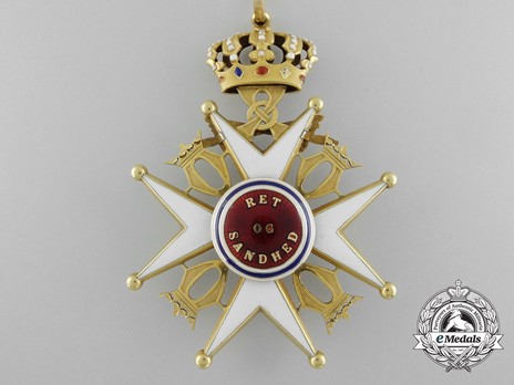 Order of St. Olav, II Class Commander, Military Division (stamped "J. TOSTRUP OSLO") Reverse
