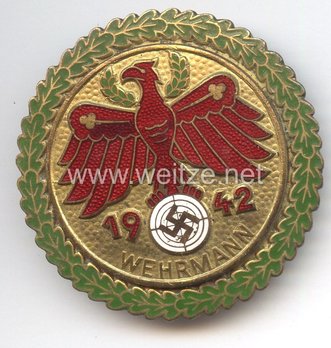 Tyrolean Marksmanship Gau Achievement Badge, Type V, for Rifle Obverse