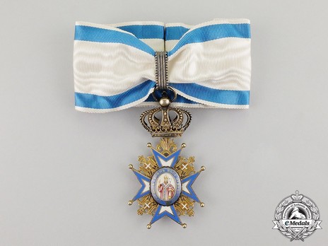 Order of Saint Sava, Type II, III Class Obverse
