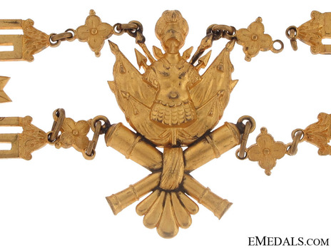 Order of the Golden Militia, Type II, Collar Obverse Detail