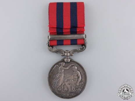 Silver Medal (with "CHIN-LUSHAI 1889-90" clasp) Reverse