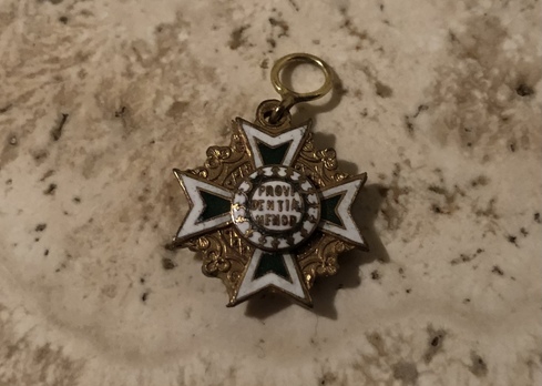 Order of the Rue Crown, Cross Miniature Reverse