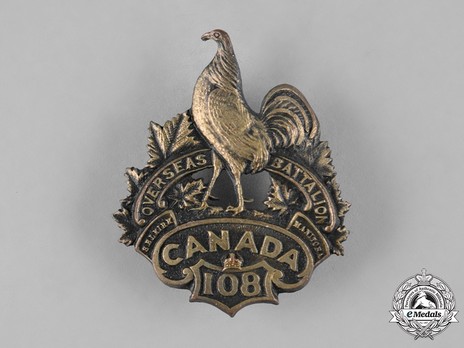 108th Infantry Battalion Other Ranks Cap Badge Obverse