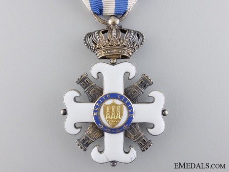 Order of San Marino, Type I, Civil Division, Knight Reverse