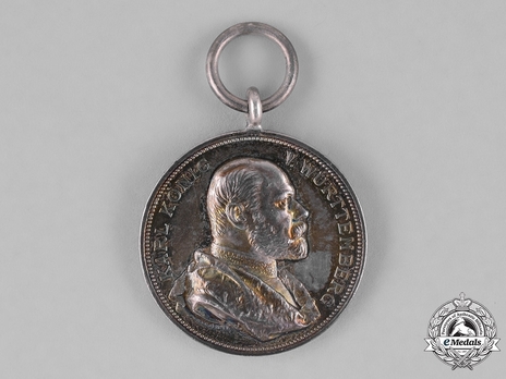 Commemorative Medal for 25 Years of Reign, in Silver Obverse