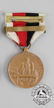 Bronze Medal (for Marine Corps, with "ASIA" clasp) Reverse