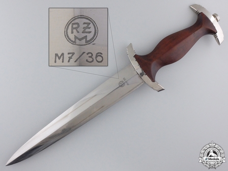 NSKK M36 Chained Service Dagger by E. & F. Hörster Reverse