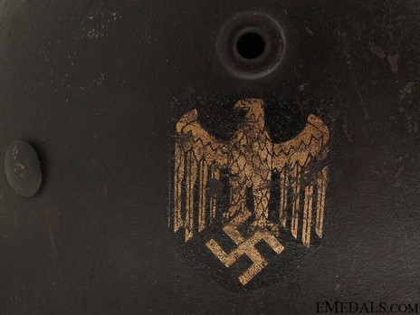 German Army Steel Helmet M40 (Double Decal version) Eagle Decal