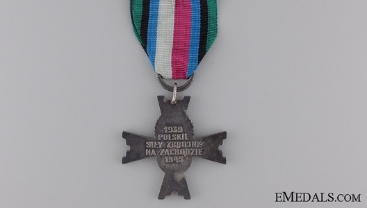 Cross for Polish Armed Forces in the West Reverse