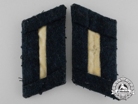 German Army Cavalry Officer Ranks Field Collar Tabs Reverse