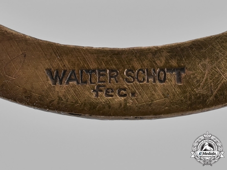 Submarine War Badge, by W. Schott (marked, pinback) Mark