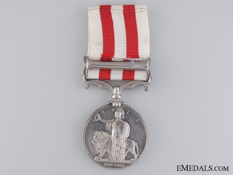 Silver Medal (with “DELHI” clasp) Reverse