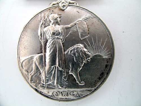 Silver Medal (with "GAMBIA" clasp)  Reverse
