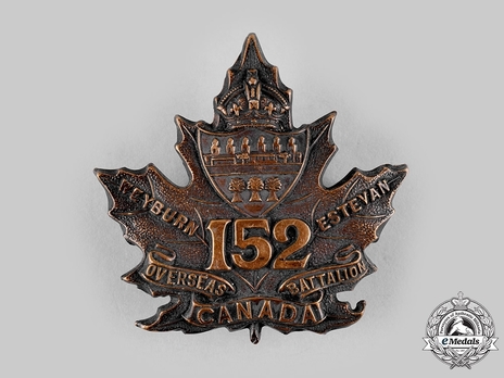 152nd Infantry Battalion Other Ranks Cap Badge Obverse