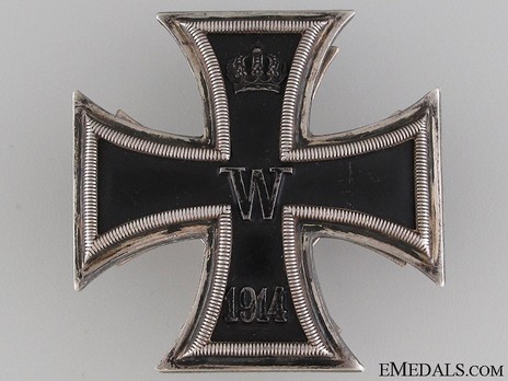Iron Cross 1914, I Class Cross, by P. Meybauer (screwback version) Obverse