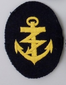 Kriegsmarine Maat Radio Operator Insignia (embroidered) Obverse
