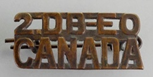 Eastern Ontario Regiment 2nd Depot Battalion Other Ranks Shoulder Title Obverse