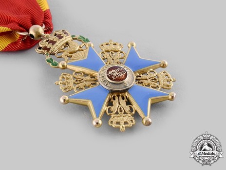 Dukely Order of Henry the Lion, I Class Knight's Cross (in gold) Reverse