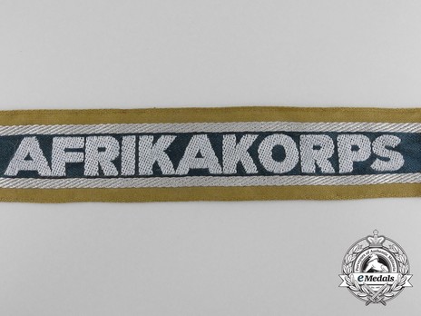 German Army Afrika Cuff Title (1st version) Obverse Detail 1