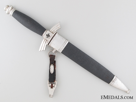 NSFK Enlisted Ranks Knife by F. & A. Helbig Reverse in Scabbard