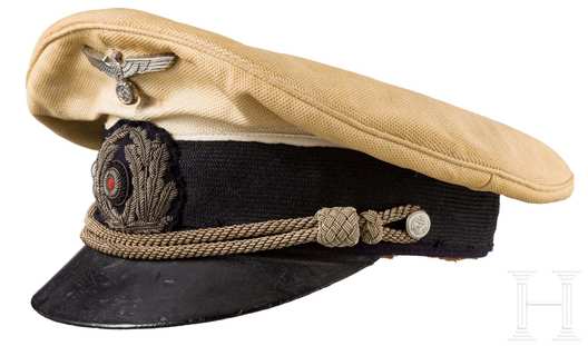 Kriegsmarine White Administrative Officials Visor Cap Profile