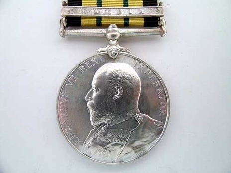 Silver Medal (with "GAMBIA" clasp)  Obverse