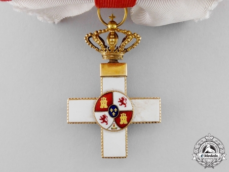 4th Class Grand Cross (white distinction) (with Fleur of Lys and Royal Crown) Obverse