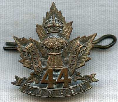 44th Infantry Battalion Other Ranks Collar Badge Obverse