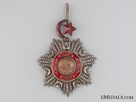 Order of Medjidjie, Civil Division, III Class Obverse