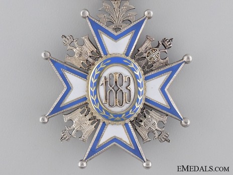 Order of Saint Sava, Type II, V Class Reverse